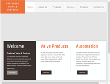 Tablet Screenshot of preferredvalves.com